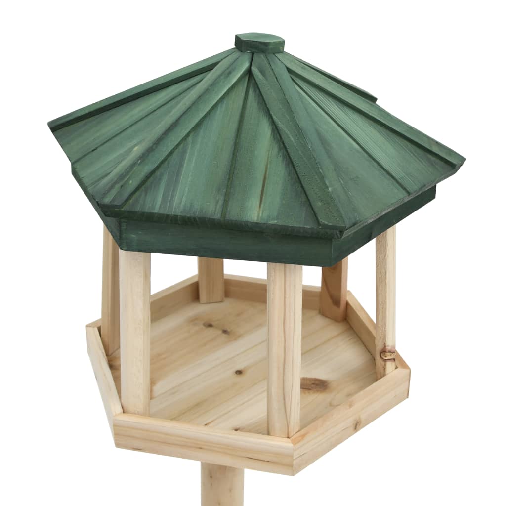VidaXL Vogelvoeder staat 33x110 cm massief vuurhout