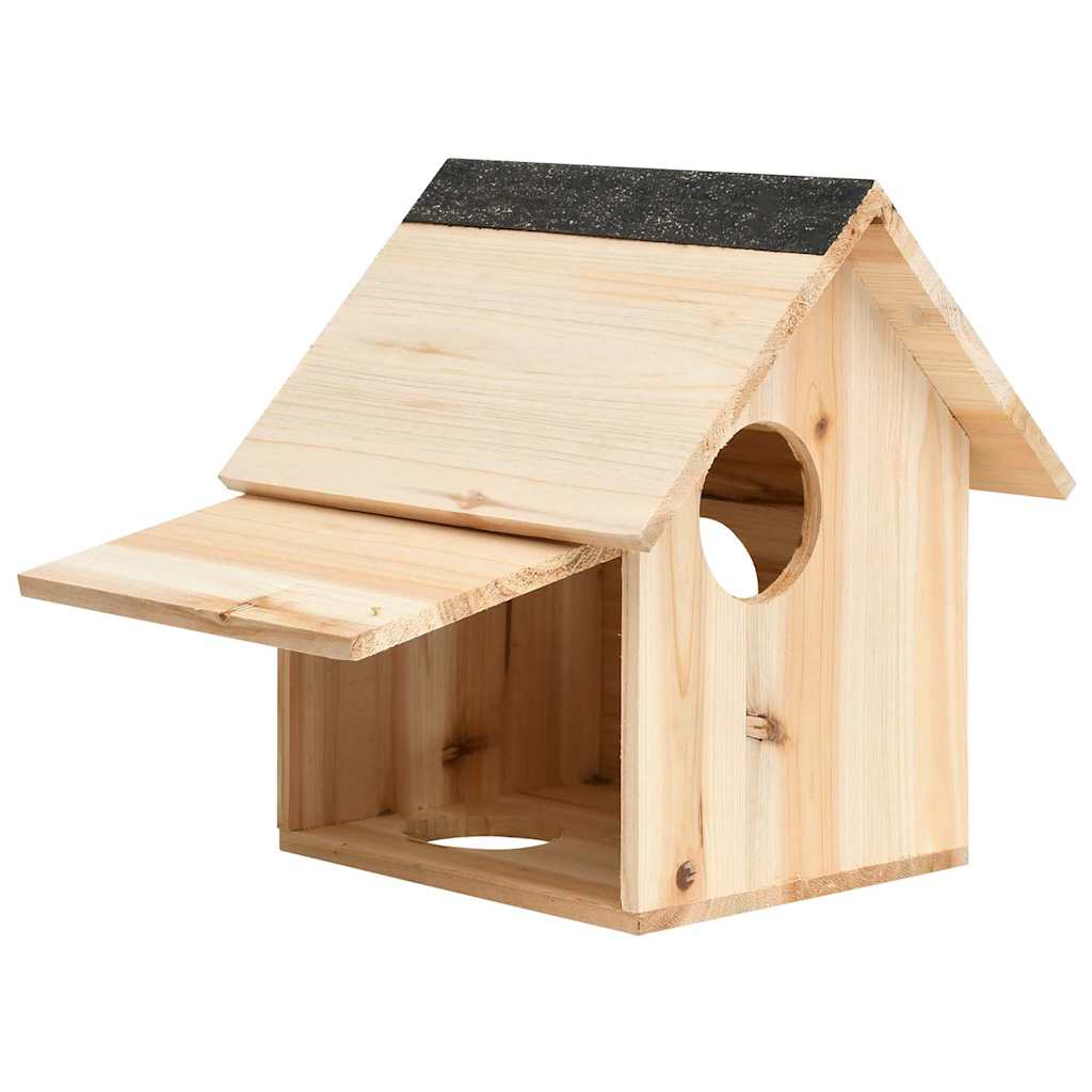 Vidaxl eekhoornhuisje 26x25x29 cm massief vurenhout