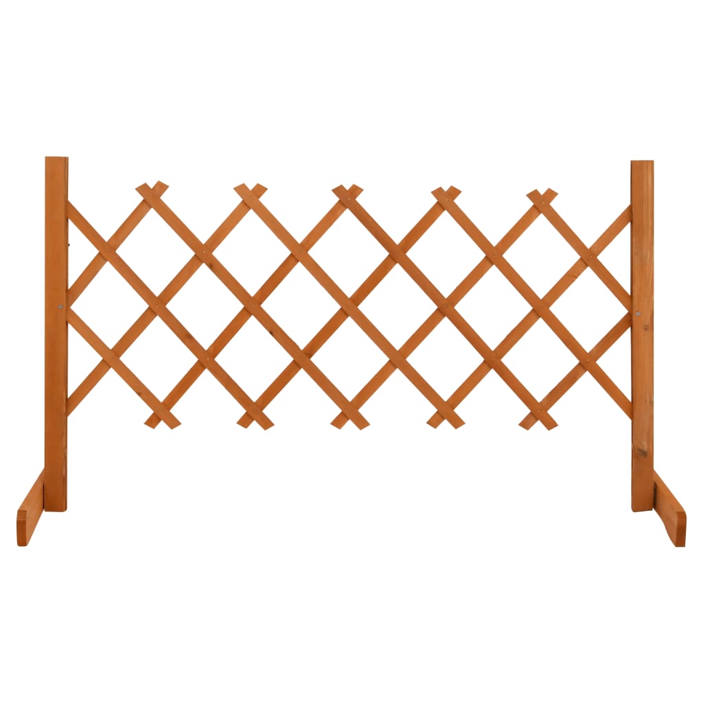 Vidaxl tuinlatwerk 120x60 cm massief vuurhout oranje