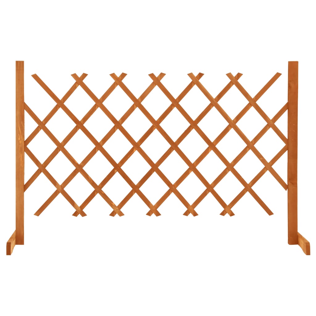 Vidaxl tuinlatwerk 120x90 cm massief vuurhout oranje