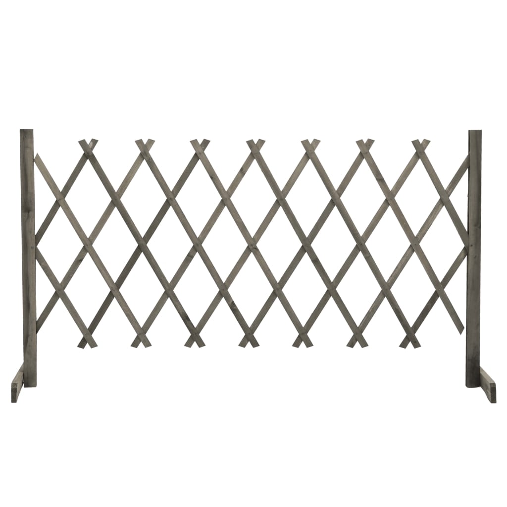 Vidaxl tuinlatwerk 150x80 cm massief vurenhout grijs