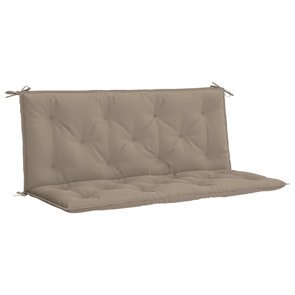 Vidaxl tuinbankkussen 120x(50+50)x7 cm oxford stof taupe