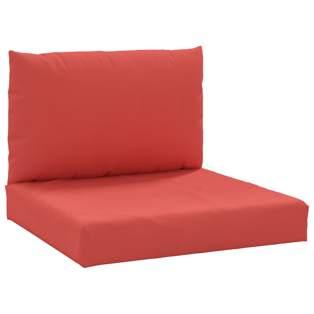 VidaXL Palletkussens 2 st stof rood
