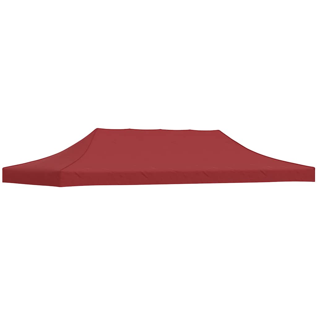 Vidaxl partytentdak 270 g m² 6x3 m bordeauxrood