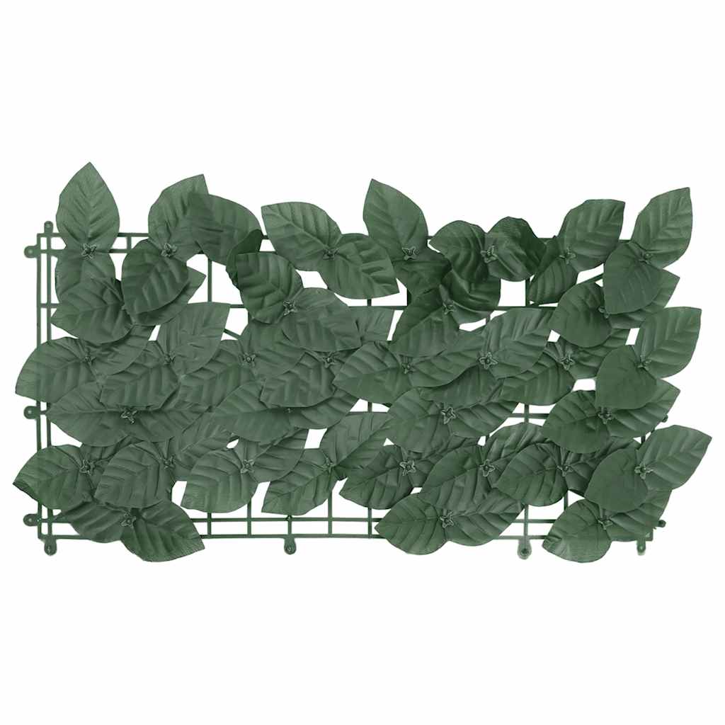 Vidaxl balkonscherm met donkergroene bladeren 300x150 cm