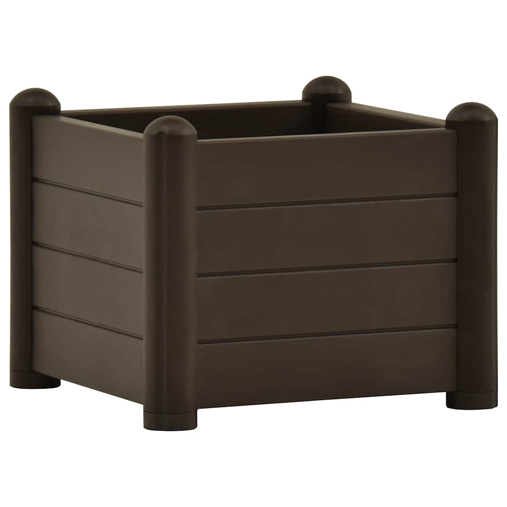 Vidaxl plantenbak 43x43x35 cm pp mokka