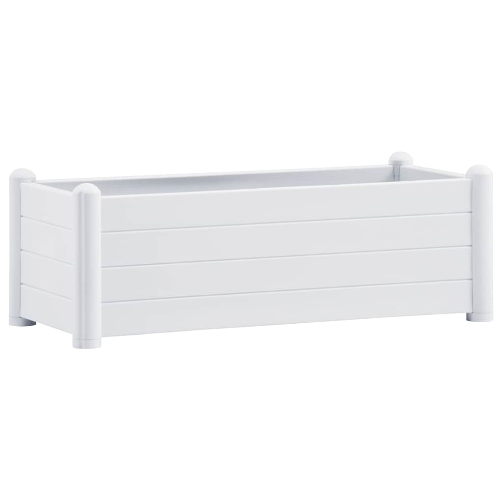 Vidaxl plantenbak 100x43x35 cm pp wit