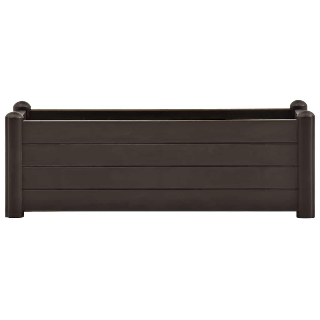 Vidaxl plantenbak 100x43x35 cm pp mokka