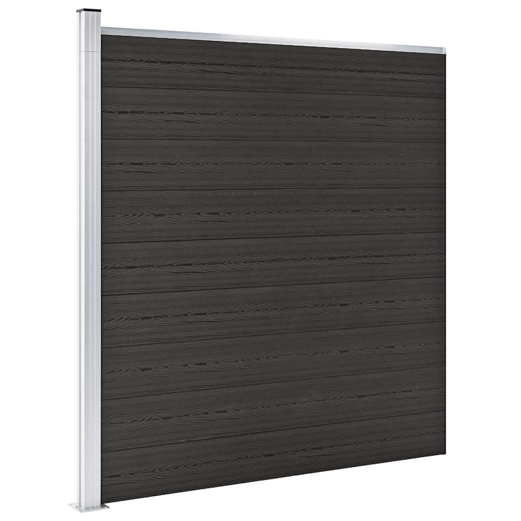 Vidaxl beschermpaneel 175x186 cm hkc zwart