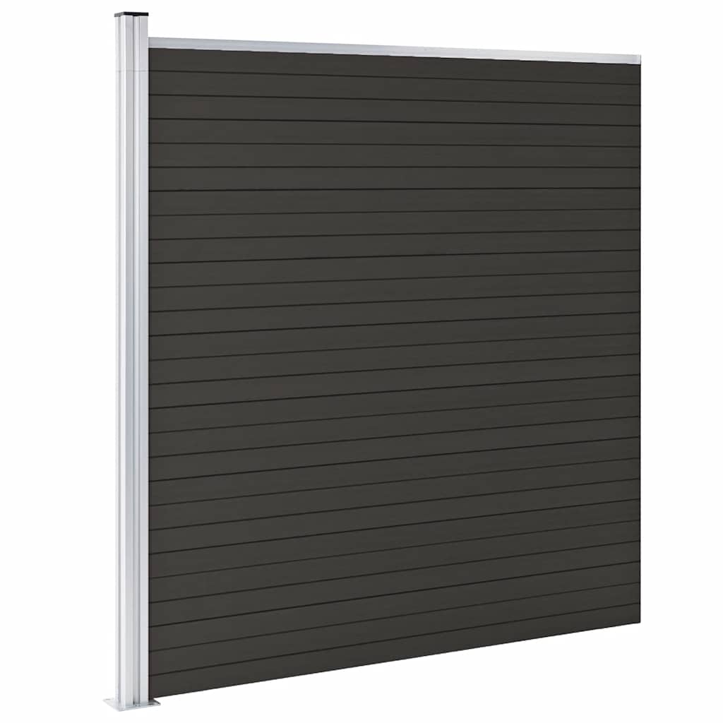 Vidaxl beschermpaneel 175x186 cm hkc zwart