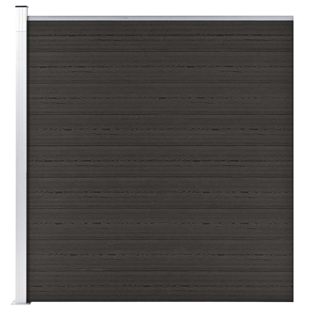 Vidaxl beschermpaneel 175x186 cm hkc zwart