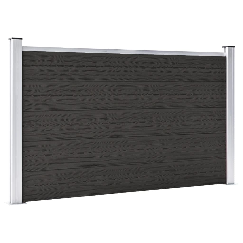 Vidaxl beschermpaneel 180x105 cm hkc zwart