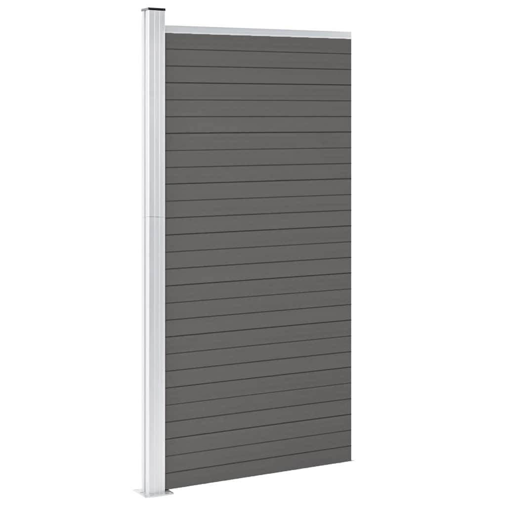 Vidaxl beschermpaneel 95x186 cm hkc grijs