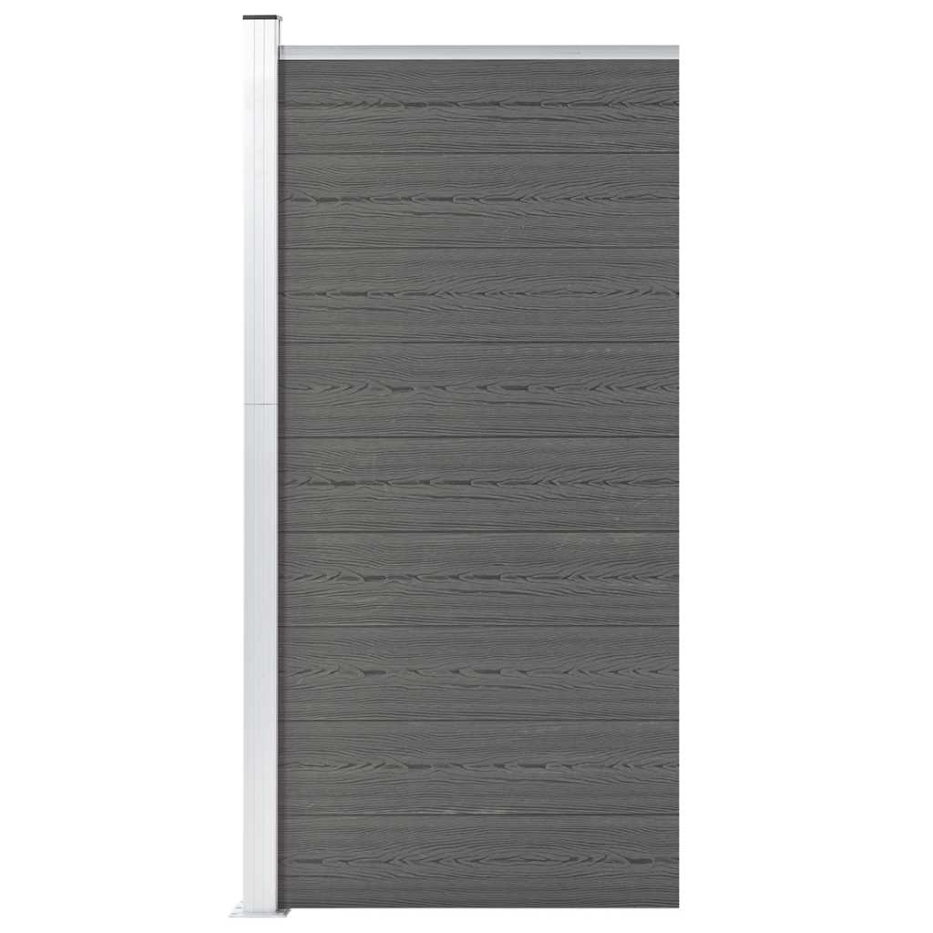 Vidaxl beschermpaneel 95x186 cm hkc grijs