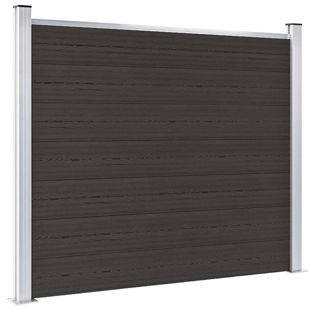 Vidaxl beschermpaneel 180x146 cm hkc zwart