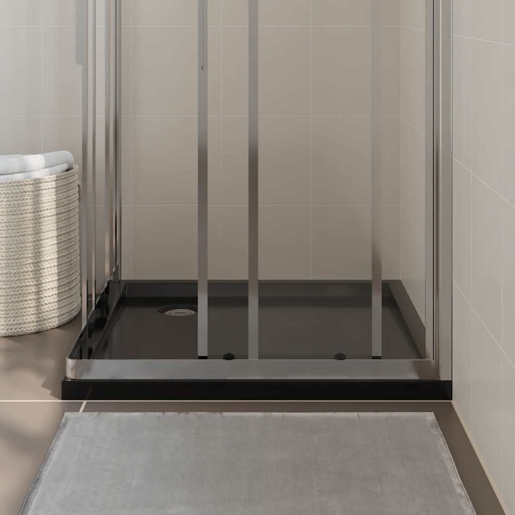 Vidaxl douchebak vierkant 80x80 cm abs zwart