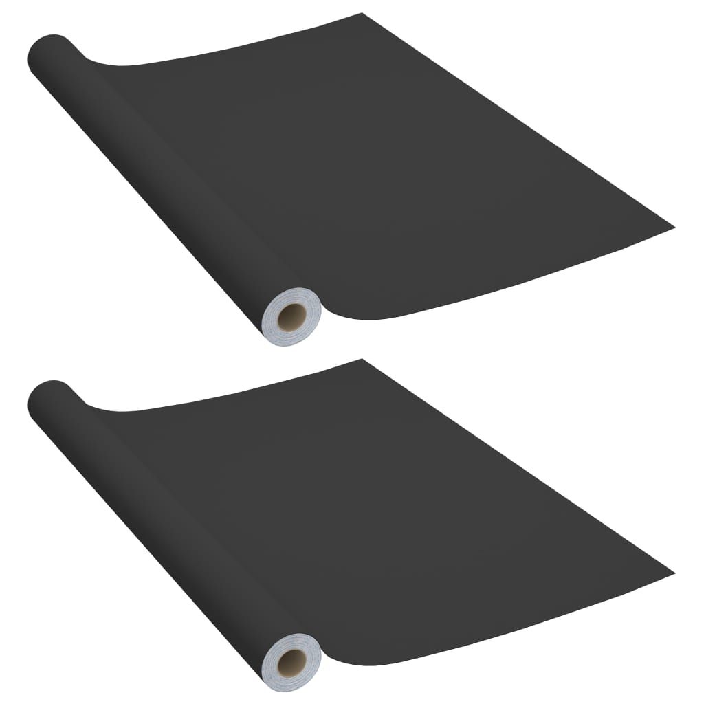 VidaXL Meubelfolies zelfklevende 2 st 500x90 cm PVC zwart