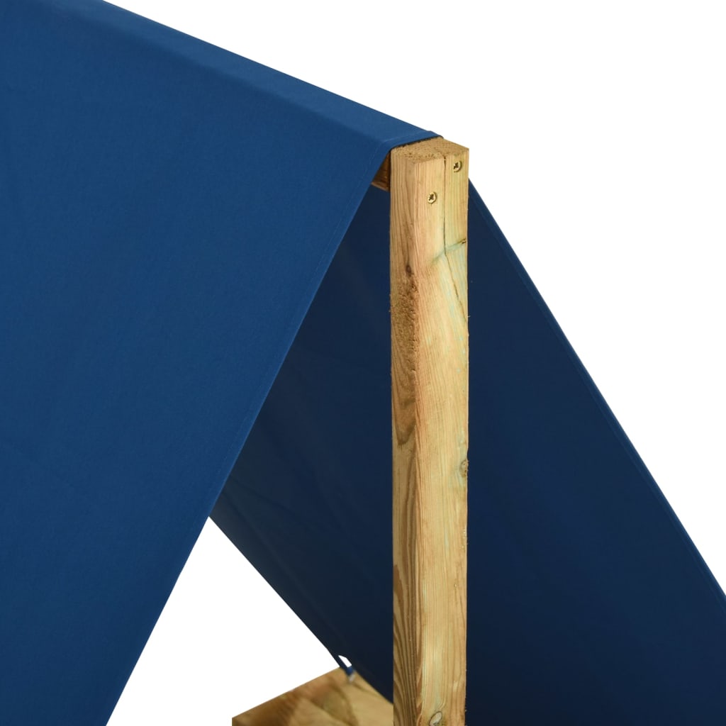VidaXL Zandbak met dak 160x100x133 cm geïmpregneerd groenenhout