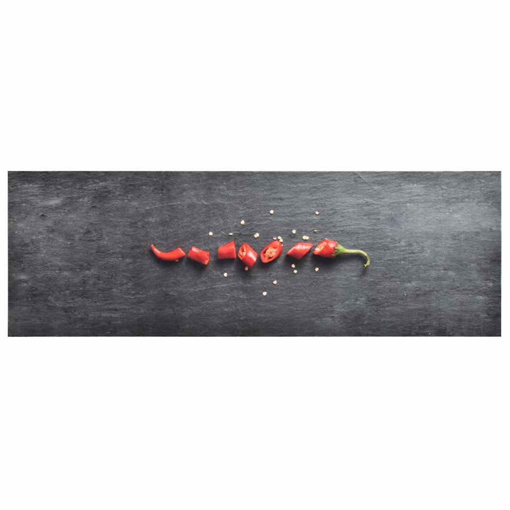 Vidaxl keukenmat wasbaar peper 60x180 cm
