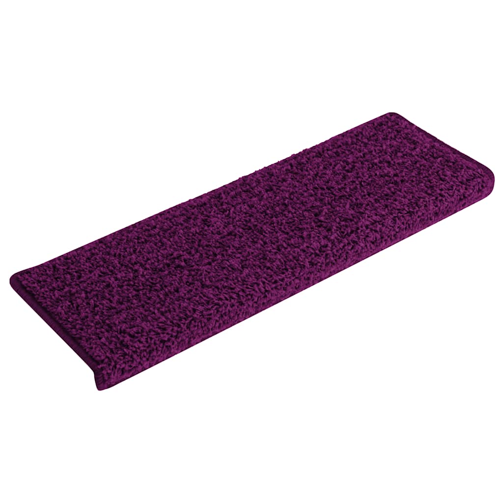 Vidaxl trapmatten 15 st 65x21x4 cm roze rechthoekige rand
