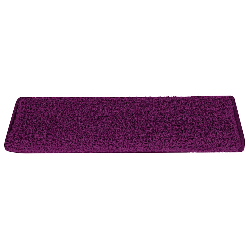 Vidaxl trapmatten 15 st 65x21x4 cm roze rechthoekige rand