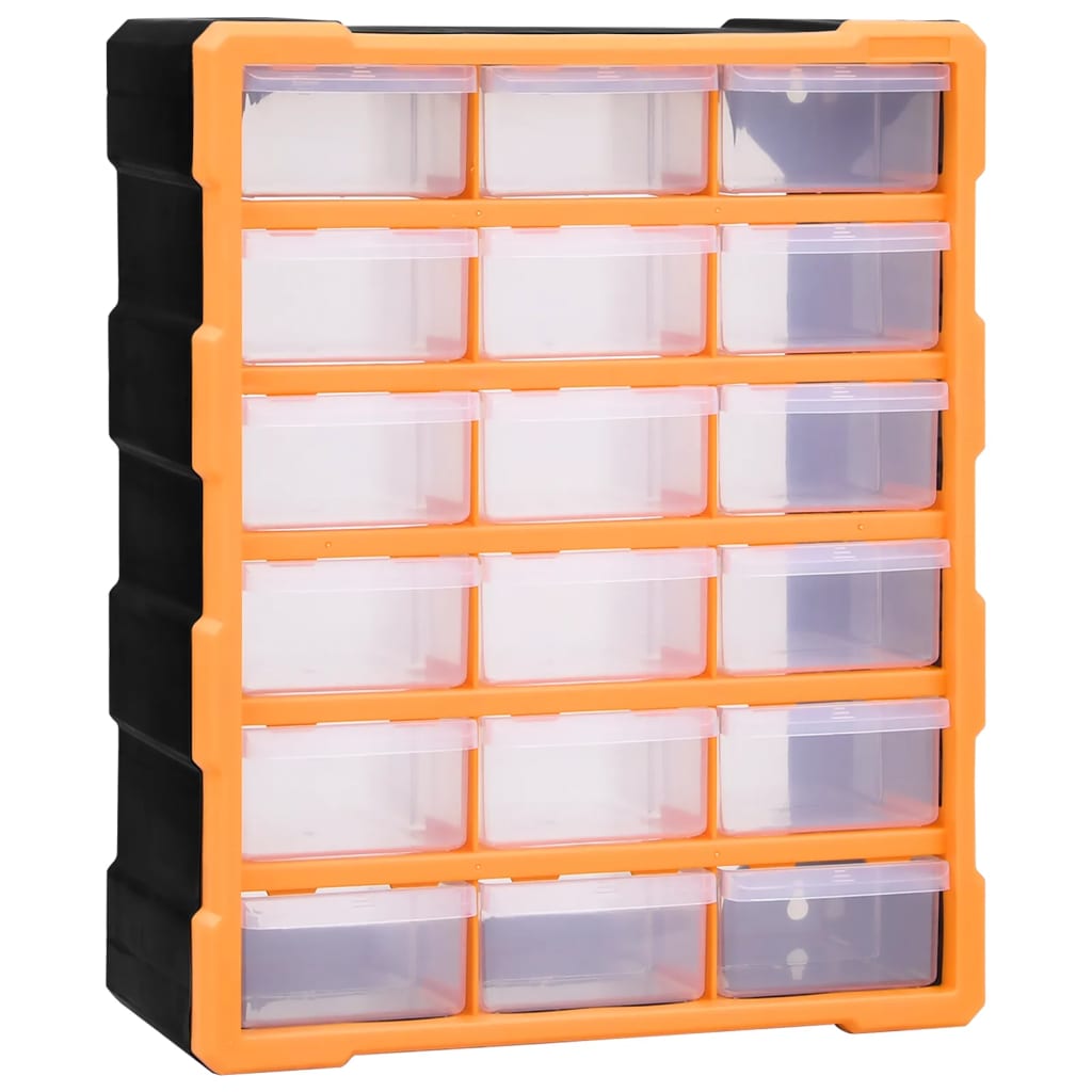 Vidaxl organizer met 18 medium lades 38x16x47 cm