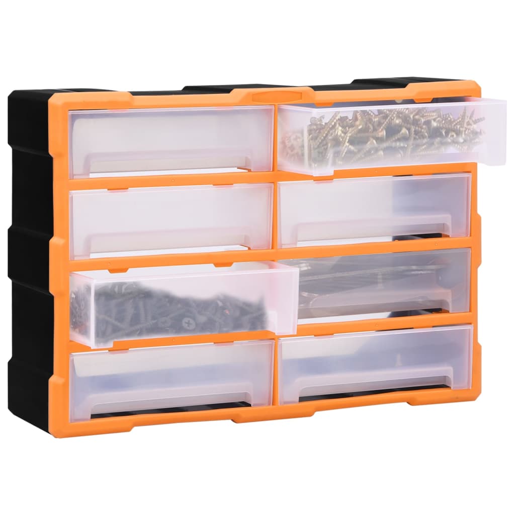 Vidaxl organizer met 8 grote lades 52x16x37 cm