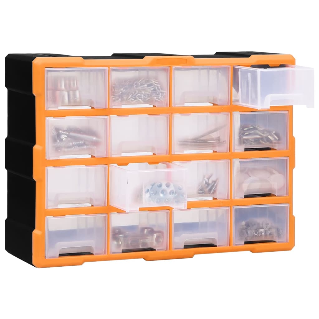 Vidaxl organizer met 16 medium lades 52x16x37 cm