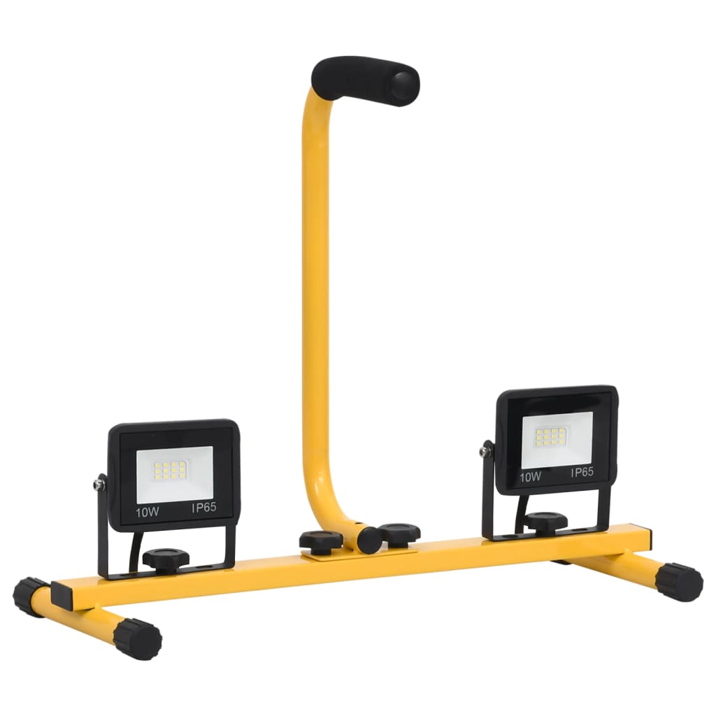 Vidaxl verstraler met handvat led 2x10 w koudwit