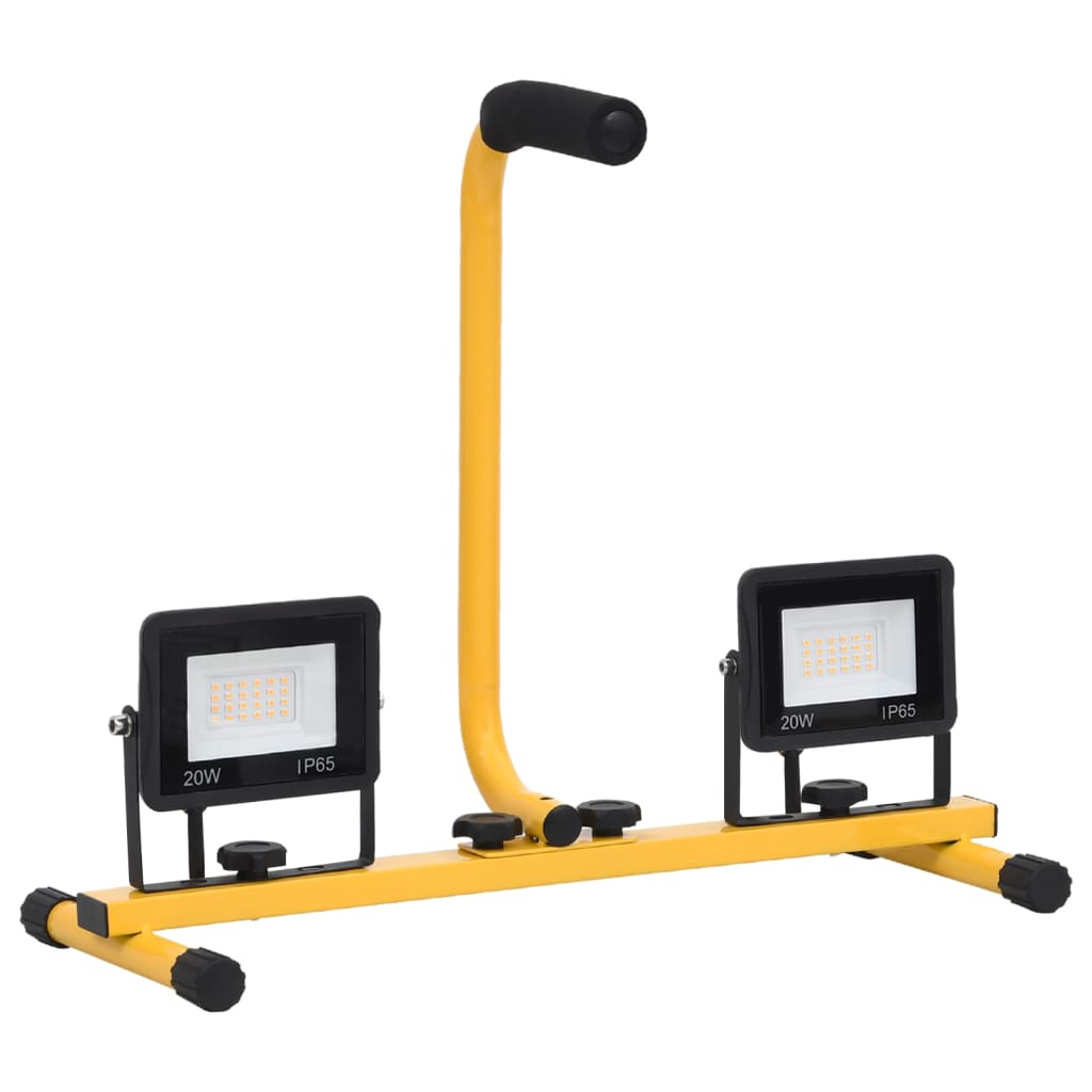 Vidaxl verstraler met handvat led 2x50 w koudwit