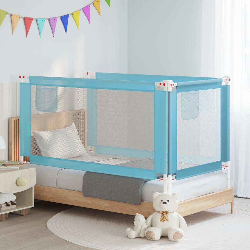 Vidaxl bedhekje peuter 160x25 cm stof blauw