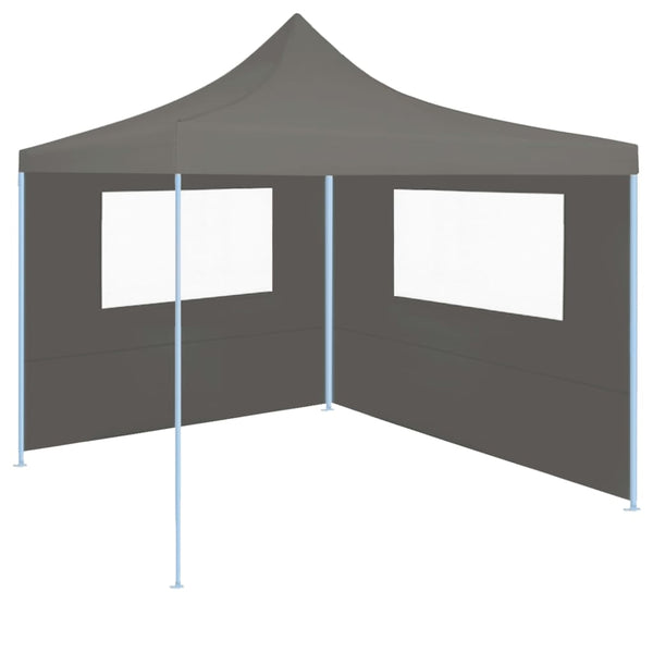 Vidaxl prieelzijwand met ramen 4x2 m antracietkleurig