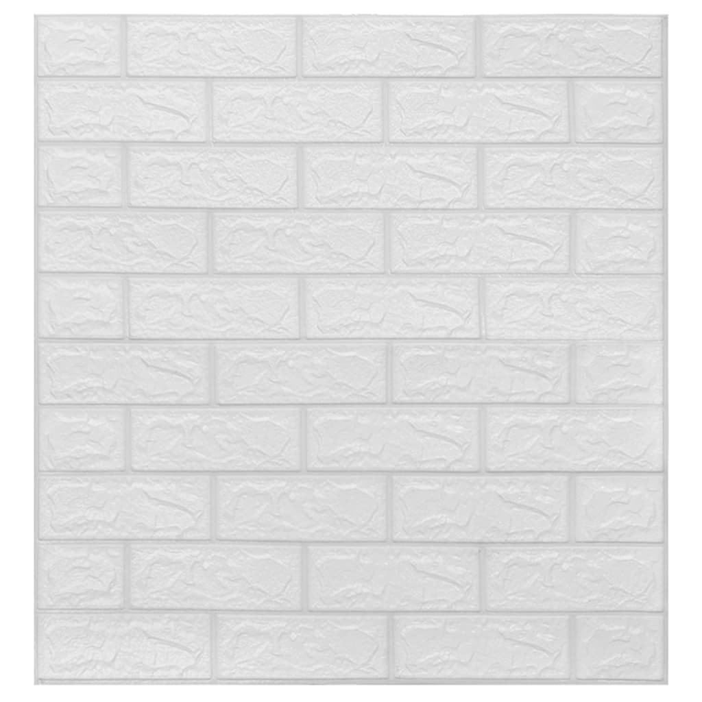 Vidaxl 3d-behang zelfklevend 20 st basis wit