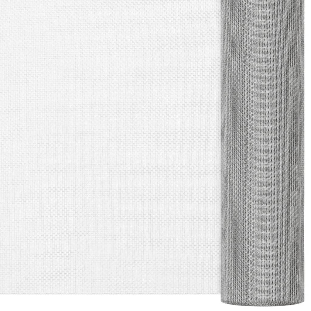 Vidaxl gaasjes 112 x 500 cm mesh rvs 201 zilver