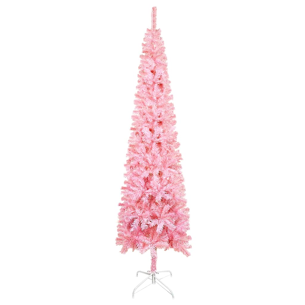 Vidaxl kerstboom smal 180 cm roze