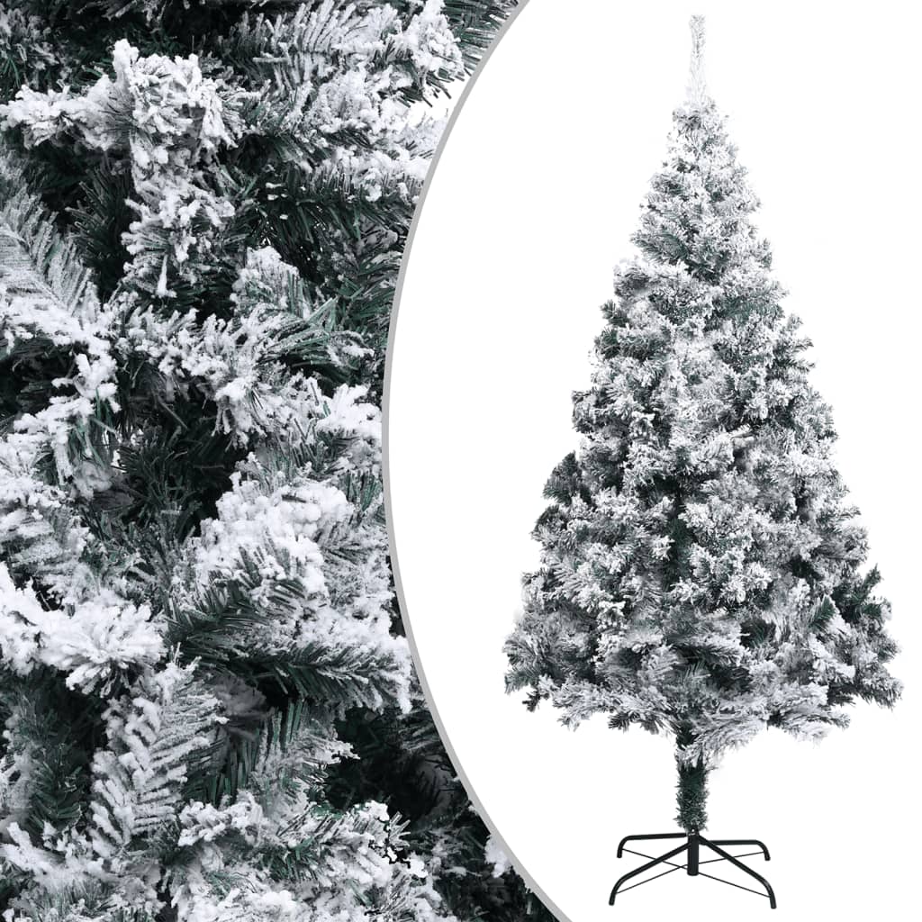 VidaXL Kunstkerstboom met sneeuw PVC 400 cm groen