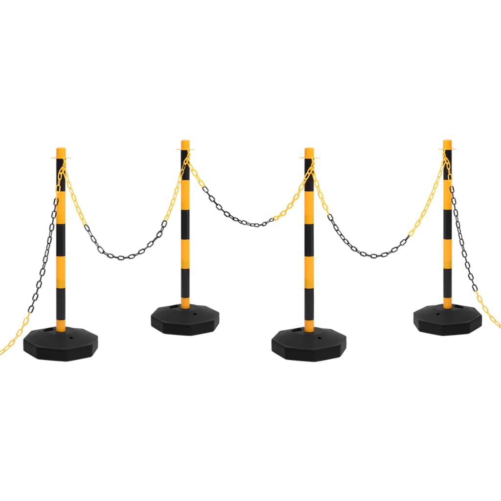 Vidaxl kettingpalenset met kunststof ketting 10 m
