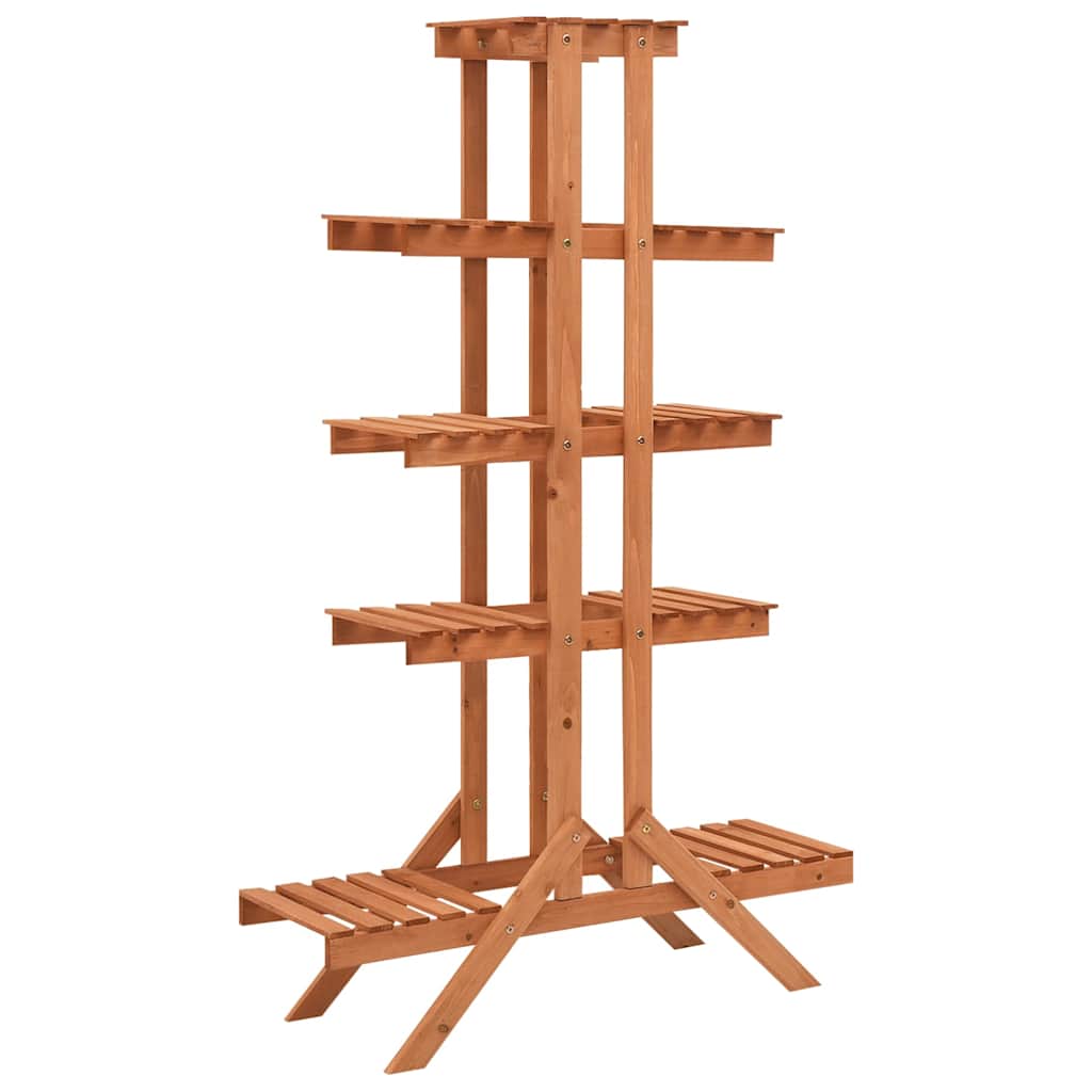 Vidaxl plantenrek 83x25x132 cm massief vuurhout