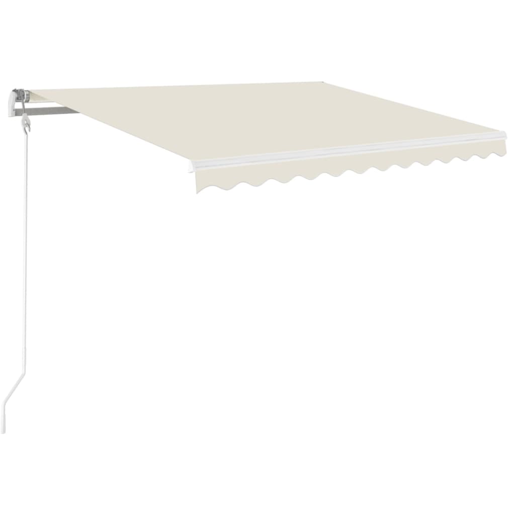 Vidaxl luifel automatisch uittrekbaar 350x250 cm crèmekleurig