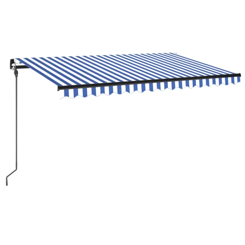 VidaXL Luifel handmatig uittrekbaar met LED 400x300 cm