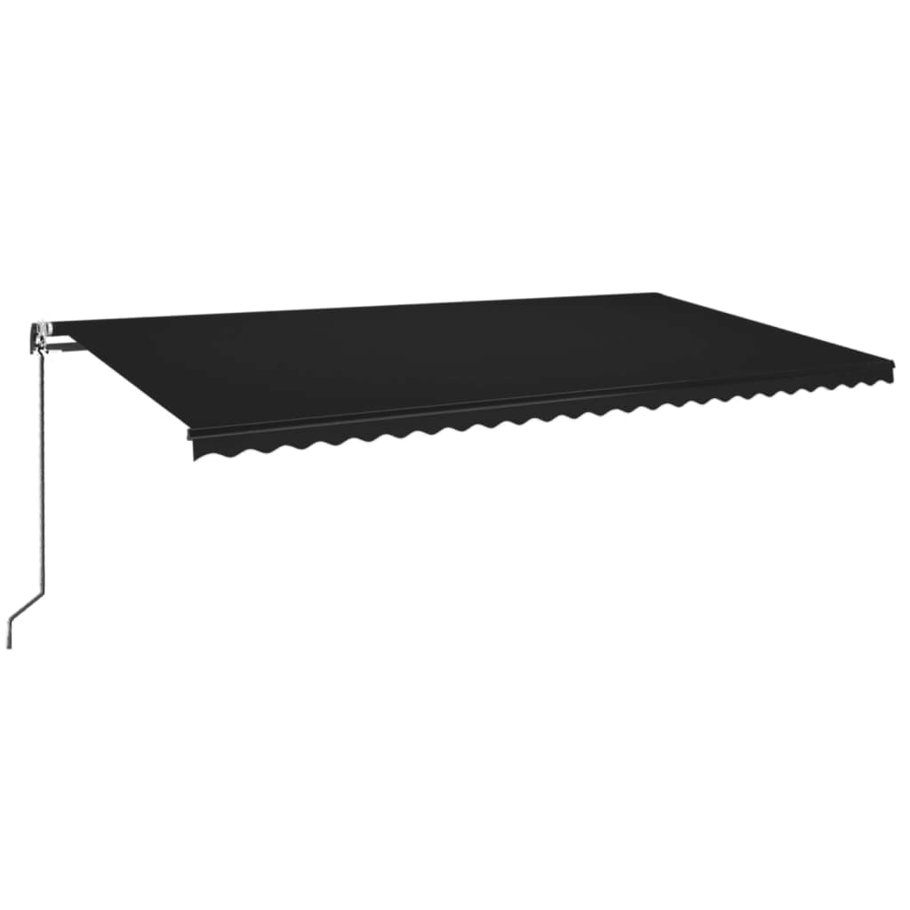 VidaXL Luifel automatisch uittrekbaar 600x350 cm antracietkleurig