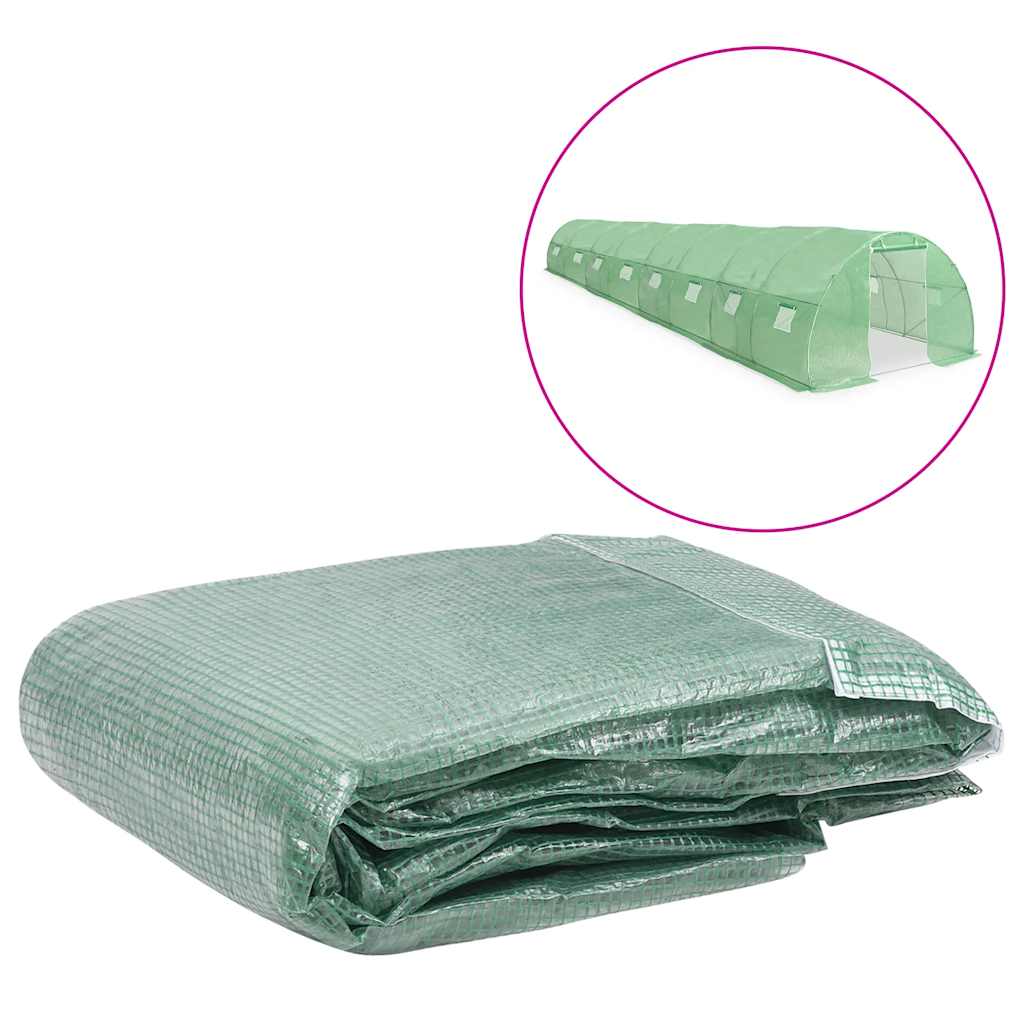 Vidaxl kashoes vervangend (36 m²) 300x1200x200 cm groen