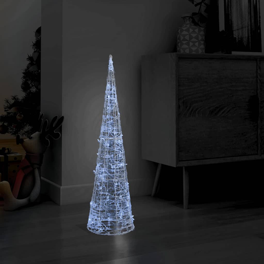 Vidaxl lichtkegel decoratief led koudwit 90 cm acryl