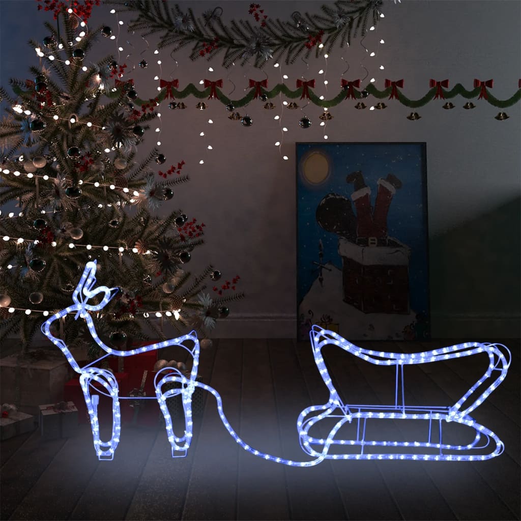 Vidaxl kerstdecoratie rendier en slaap 252 led's