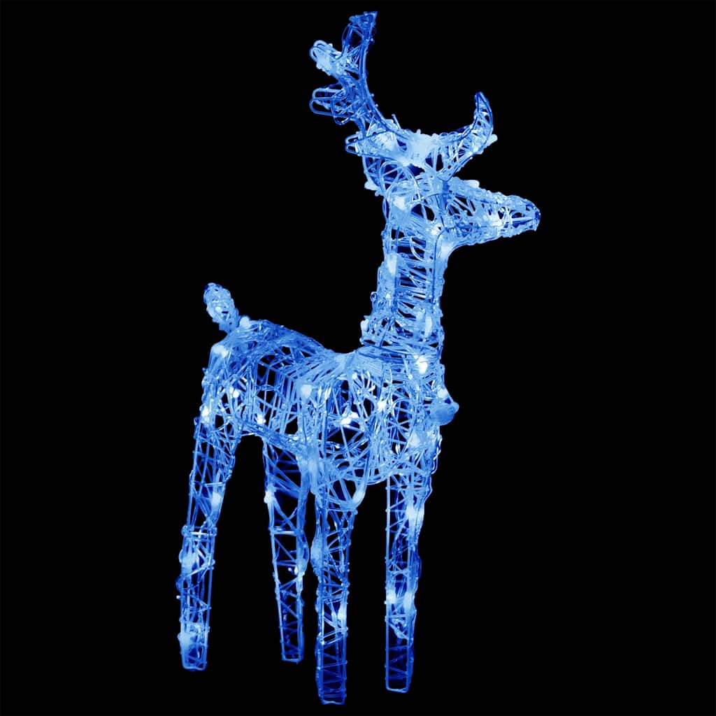 Vidaxl kerstversiering rendieren en slaap 160 led's 130 cm acryl
