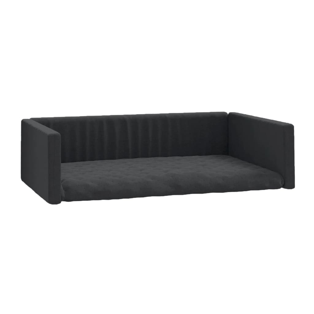 VidaXL Autohondenmand linnenlook 70x45 cm zwart
