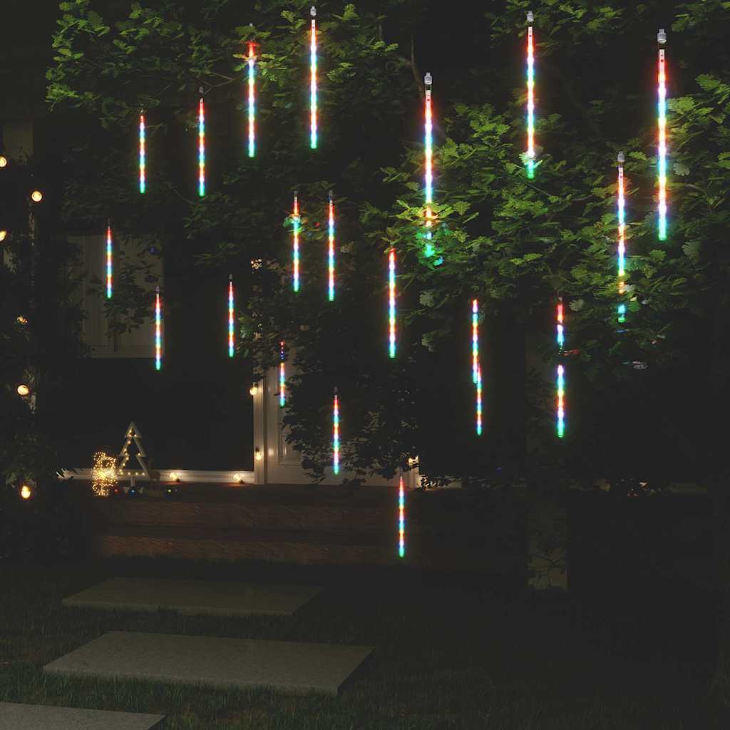 Vidaxl meteoorlichten 20 st 480 led's binnen buiten 30 cm meerkleurig