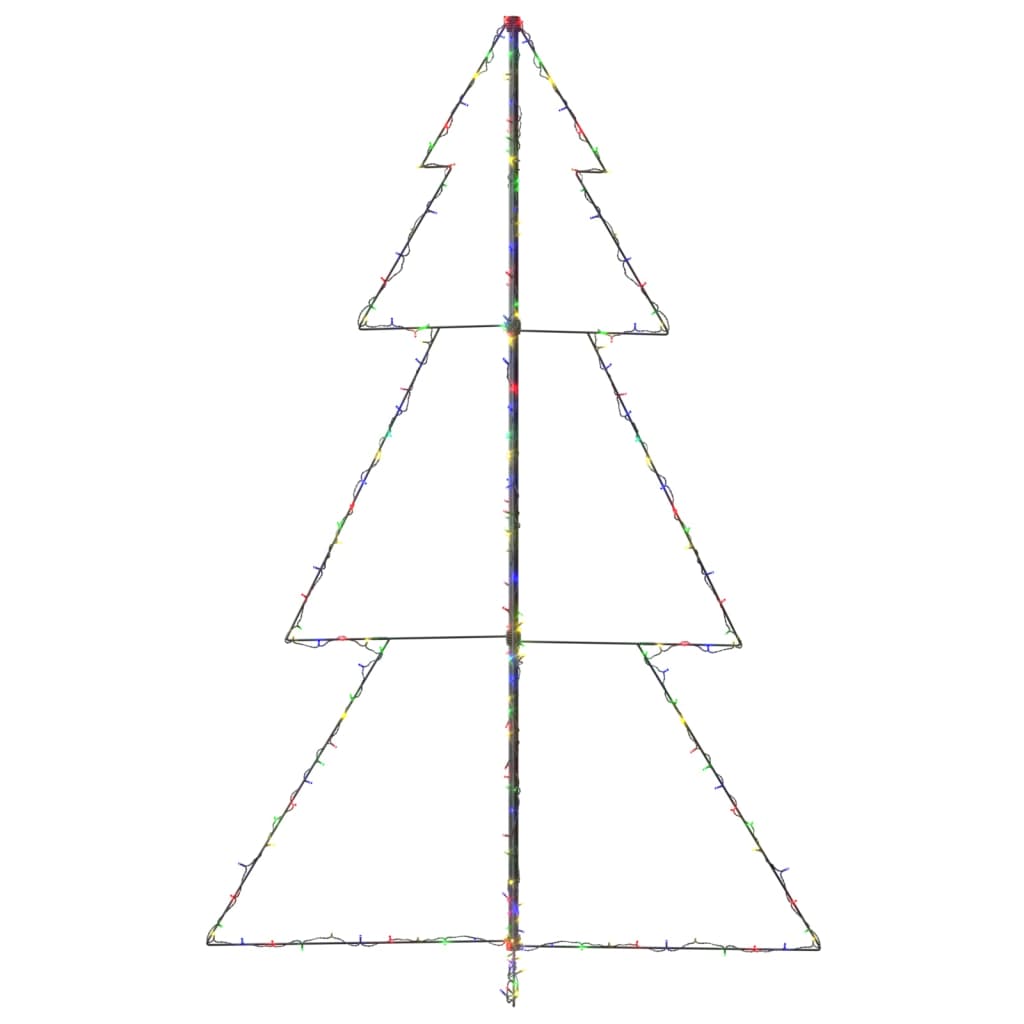 VidaXL Kegelkerstboom 240 LED's binnen en buiten 118x150 cm