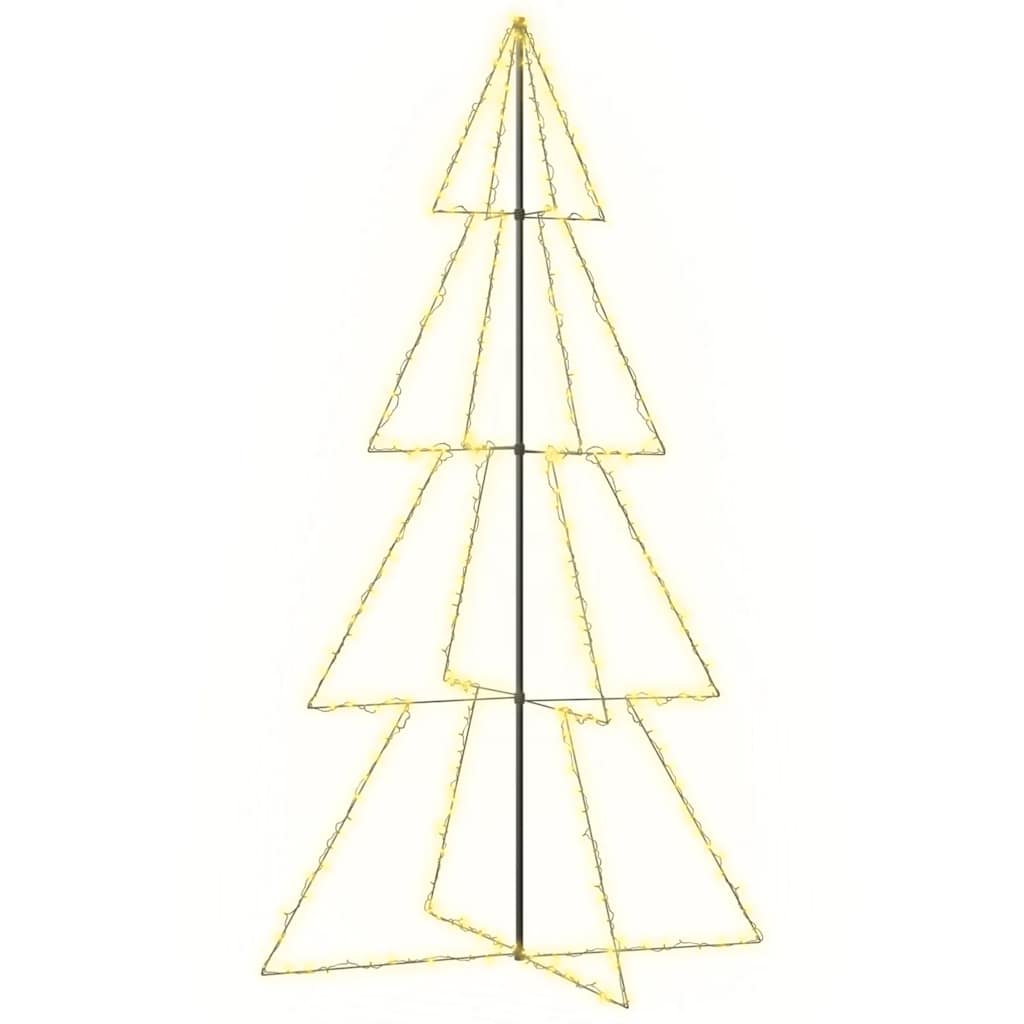 Vidaxl kegelkerstboom 360 led's binnen en buiten 143x250 cm