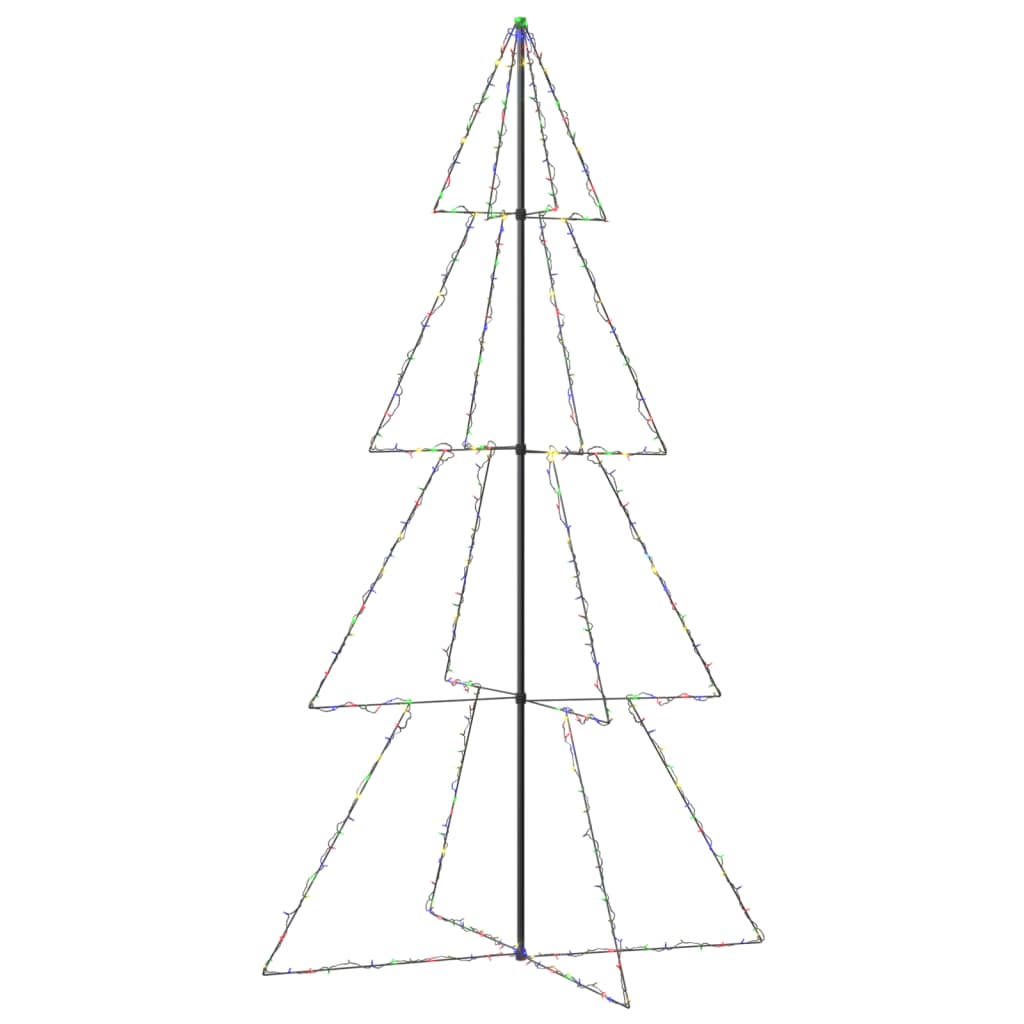 VidaXL Kegelkerstboom 360 LED's binnen en buiten 143x250 cm